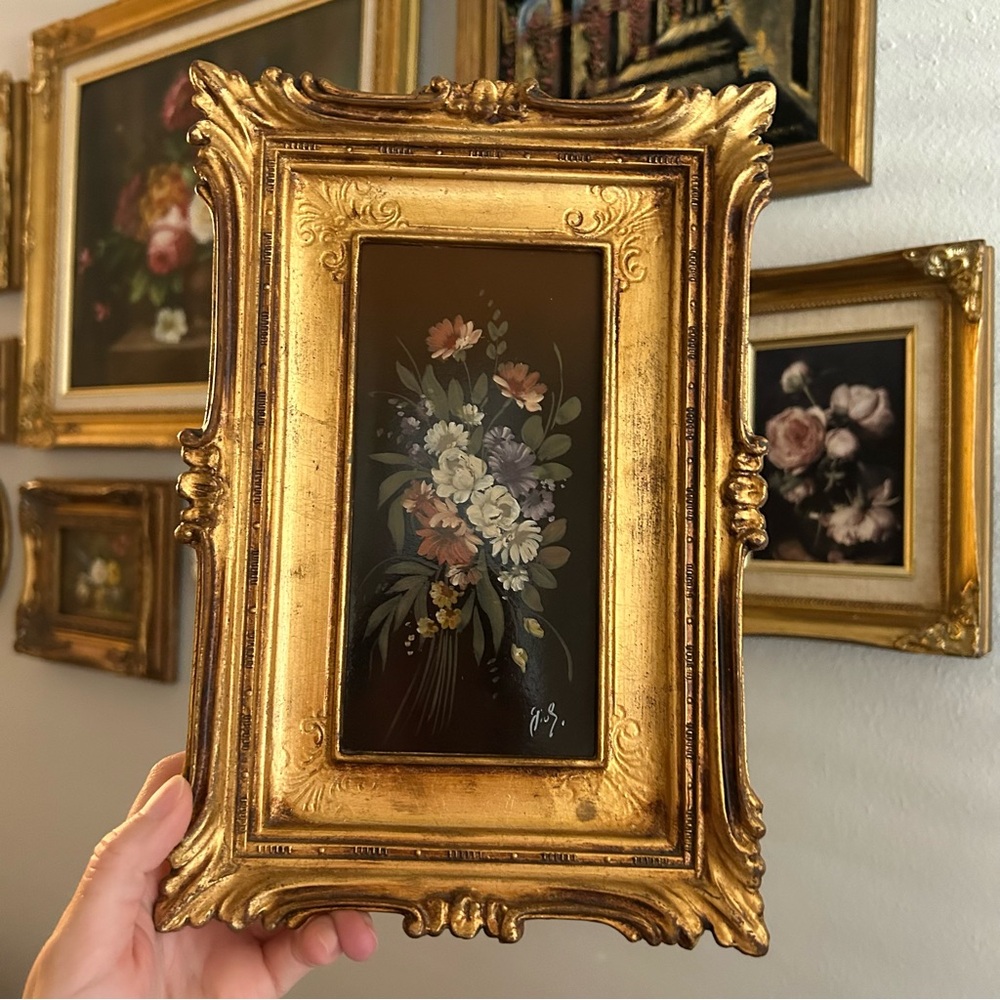 SOLD Still life floral painting Made in Italy